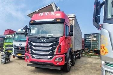 二手江淮 格尔发K5W重卡 260马力 6X2 9.6米厢式载货车(国五) 前四后四 锡柴二手载货车 黄牌