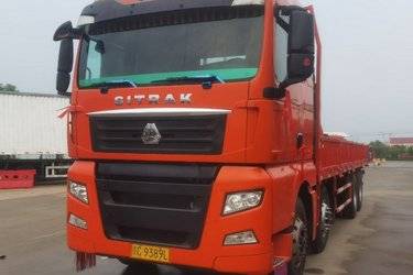 二手中国重汽 汕德卡SITRAK G7重卡 440马力 8X4 9.52米栏板载货车(国五) 前四后八 曼二手载货车 黄牌图片