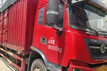 二手东风商用车 天锦KR 245马力 4X2 9.8米厢式载货车(国六)(后桥416)(国六) 单桥 康明斯二手载货车 黄牌