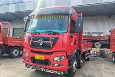 二手东风商用车 天锦KR 300马力 6X2 7.7米排半载货车(国六)(平顶)(国六) 前四后四 康明斯二手载货车 黄牌图片