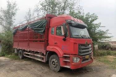 二手中国重汽 豪沃N5G中卡 270马力 4X2 6.75米仓栅式载货车(国六) 单桥 中国重汽二手载货车 黄牌图片