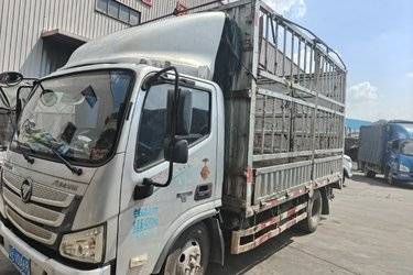 二手福田 欧马可S1 2L 150马力 CNG 4.2米单排仓栅式轻卡(国六) 单桥 福田康明斯二手载货车 蓝牌图片