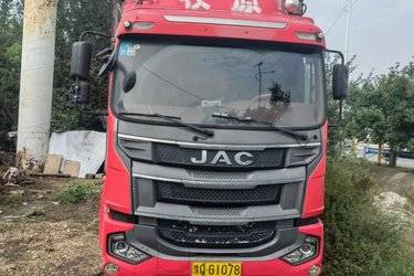二手江淮 格尔发A5L中卡 220马力 4X2 6.8米仓栅式载货车(国五) 单桥 云内动力二手载货车 黄牌