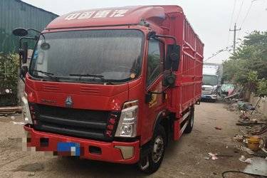 二手中国重汽HOWO 悍将 160马力 4.15米单排仓栅轻卡(国五) 单桥 潍柴二手载货车 蓝牌图片