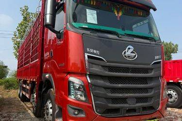 二手东风柳汽 乘龙H7重卡 480马力 8X4 9.4米仓栅式载货车(国五) 前四后八 玉柴二手载货车 黄牌图片