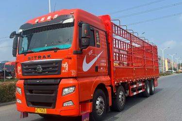 二手中国重汽 汕德卡SITRAK G7重卡 480马力 8X4 9.52米仓栅式货车(国六) 前四后八 曼二手载货车 黄牌图片