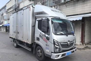 二手福田奥铃 玉兔Ⅲ 158马力 4.14米AMT自动档单排厢式轻卡(国六) 单桥 北汽福田二手载货车 蓝牌