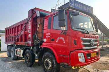 二手上汽红岩 杰豹重卡 290马力 8X4 6.2米自卸车(国五) 前四后八 上菲红二手自卸车 黄牌