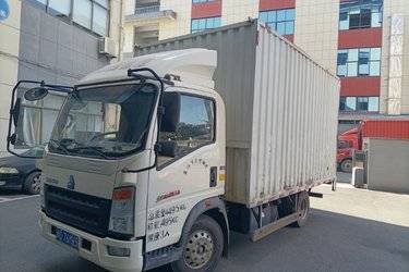 二手中国重汽HOWO 追梦 130马力 4.15米单排厢式轻卡(国六) 单桥 潍柴二手载货车 蓝牌