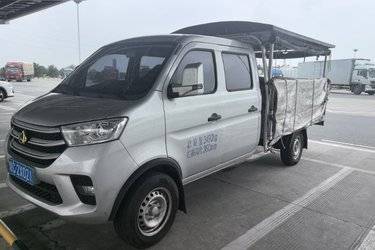 二手长安跨越 新豹T5 舒适版 1.6L 汽油 122马力 2.55米双排栏板微卡(单后轮)(国六) 单桥 重庆长安二手载货车 蓝牌图片
