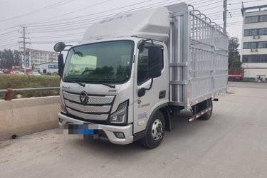 二手福田 欧马可S1 2L 150马力 CNG 4.2米单排仓栅式轻卡(国六) 单桥 康明斯二手载货车 蓝牌图片