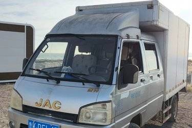 二手江淮 康铃X3 60马力 汽油/CNG 2.5米双排厢式微卡(国四) 单桥 江淮动力二手载货车 蓝牌