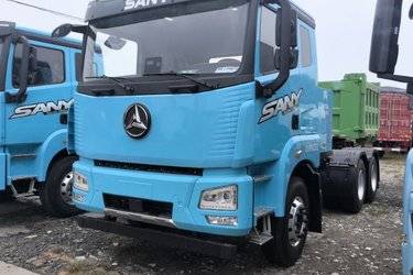 二手三一重卡 江山·信加强版 560马力 6X4 牵引车(国六) 双驱 安徽康明斯二手牵引车 黄牌图片