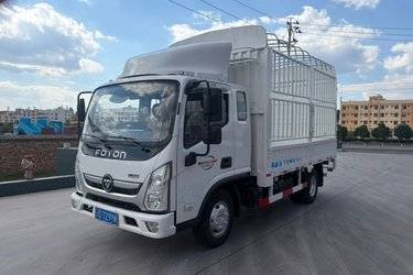 二手福田 奥铃新捷运 青春飞扬版 150马力 3.83米排半仓栅式轻卡(国六) 单桥 云内动力二手载货车 蓝牌