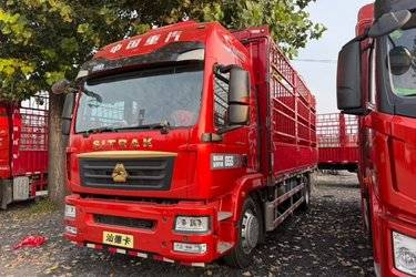 二手中国重汽 汕德卡SITRAK G5S 豪华版 330马力 4X2 6.8米仓栅式载货车(国六) 单桥 曼二手载货车 黄牌