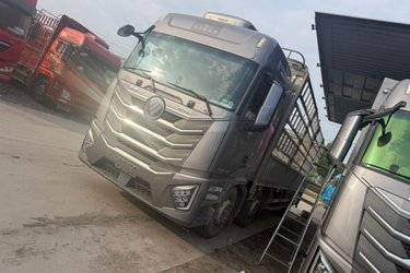 二手福田 欧曼GTL 360马力 8X2 9.53米仓栅式载货车(国六) 前四后六 福田康明斯二手载货车 黄牌图片