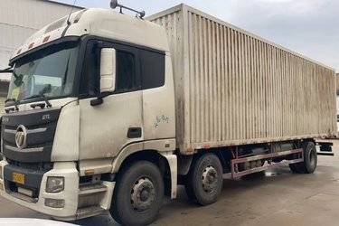 二手福田 欧曼GTL 6系重卡 280马力 6X2 9.53米厢式载货车(降高)(440后桥)(国五) 前四后四 福田康明斯二手载货车 黄牌图片