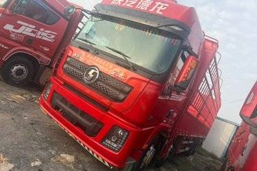 二手陕汽重卡 德龙X3000 轻量化版 460马力 8X4 9.5米仓栅式载货车(国五) 前四后八 潍柴二手载货车 黄牌图片