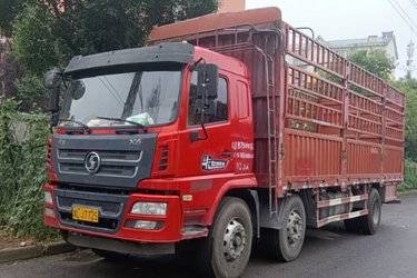 二手陕汽商用车 轩德X6中卡 245马力 6X2 7.8米仓栅式载货车(国五) 前四后四 潍柴二手载货车 黄牌图片