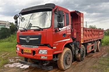 二手东风商用车 天锦VR重卡 270马力 8X2R 6.8米自卸车(国六) 8X2 玉柴二手自卸车 黄牌图片
