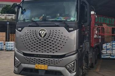 二手福田 欧曼银河 穿越版 580马力 6X4 AMT自动挡牵引车(国六)(带缓速器)(国六) 双驱 福田康明斯二手牵引车 黄牌图片