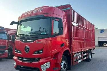 二手陕汽重卡 德龙M6000 菁英版 290马力 4X2 6.85米仓栅式载货车(国六) 单桥 潍柴二手载货车 黄牌