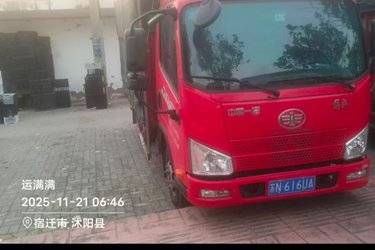 二手解放 J6F 130马力 4.16米单排仓栅式轻卡(国五) 单桥 大柴二手载货车 蓝牌图片