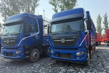二手东风商用车 天锦KR 精英版 300马力 6X2 9.8米排半仓栅式载货车(国六) 前四后四 东风康明斯二手载货车 黄牌
