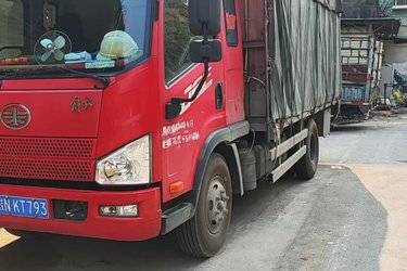 二手解放 J6F 160马力 4.21米单排仓栅式轻卡(国五) 单桥 潍柴二手载货车 蓝牌图片