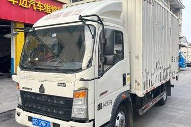 二手中国重汽HOWO 追梦 130马力 4.15米单排厢式轻卡(万里扬6档)(国六) 单桥 潍柴二手载货车 蓝牌