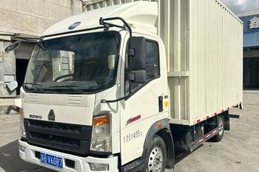 二手中国重汽HOWO 追梦 130马力 4.15米单排厢式轻卡(万里扬6档)(国六) 单桥 潍柴二手载货车 蓝牌