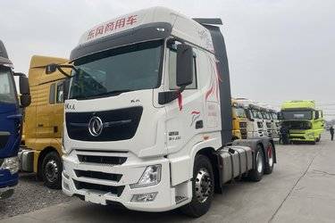 二手东风商用车 天龙旗舰KX 600马力 6X4 AMT自动挡牵引车(国六) 双驱 福田康明斯二手牵引车 黄牌图片