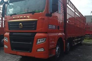 二手中国重汽 汕德卡SITRAK G7S 350马力 6X2 9.6米AMT自动档仓栅式载货车(国六) 前四后四 曼二手载货车 黄牌