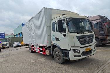 二手东风商用车 天锦KR 190马力 4X2 8米厢式载货车(国六) 单桥 雷诺二手载货车 黄牌
