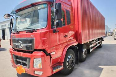 二手东风新疆 畅行 270马力 6X2 9.6米厢式载货车(国五) 前四后四 东风康明斯二手载货车 黄牌图片