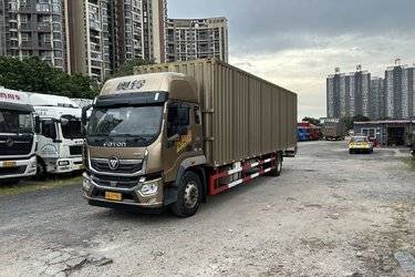 二手福田 奥铃大黄蜂 Home版 245马力 9.78米排半厢式载货车(国六) 单桥 玉柴二手载货车 黄牌