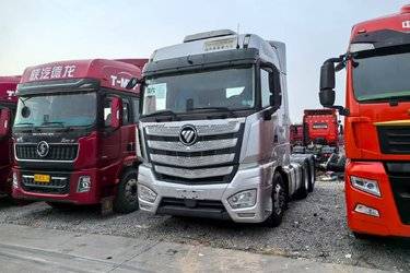 二手福田 欧曼EST 6系重卡 基本版 580马力 6X4 AMT自动挡牵引车(国六) 双驱 福田康明斯二手牵引车 黄牌图片