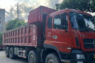 二手东风商用车 天龙KC重卡 385马力 8X4 7.8米自卸车(国五) 前四后八 雷诺二手自卸车 黄牌图片