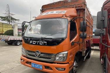 二手福田时代 M3 150马力 4.23米单排仓栅式轻卡(国五) 单桥 福田康明斯二手载货车 蓝牌图片