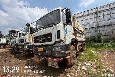 二手东风商用车 天龙KC重卡 350马力 6X4 5.4米自卸车(国五) 后八轮 东风康明斯二手自卸车 黄牌