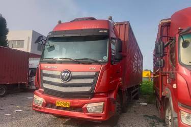 二手福田 欧曼EST 6系重卡 270马力 6X2 9.53米厢式载货车(国五) 前四后四 福田康明斯二手载货车 黄牌