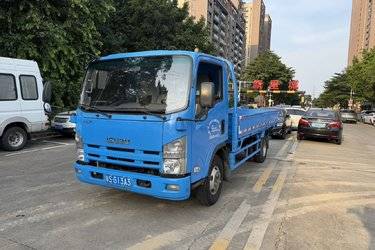 二手庆铃 五十铃KV100 115马力 4.25米单排栏板轻卡(国五) 单桥 庆铃五十铃二手载货车 蓝牌图片
