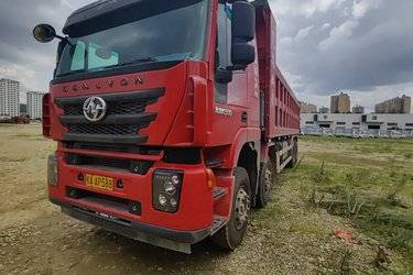 二手上汽红岩 杰狮C500重卡 重载版 560马力 8X4 8.6米自卸车(国五) 前四后八 上菲红二手自卸车 黄牌