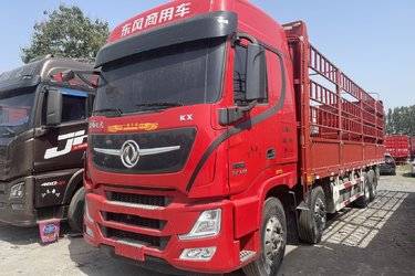 二手东风商用车 天龙旗舰KX 王者版 560马力 8X4 9.4米仓栅式载货车(国六) 前四后八 潍柴二手载货车 黄牌