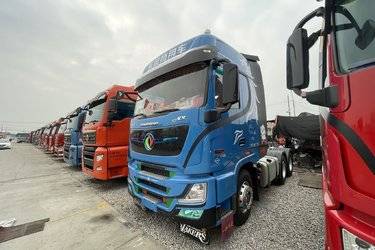 二手东风商用车 天龙旗舰KX 王者版600马力 6X4 牵引车(国六) 双驱 康明斯二手牵引车 黄牌