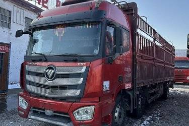 二手福田 欧曼EST 6系重卡 基本型 280马力 6X2 9.53米仓栅式载货车(国五) 前四后四 福田康明斯二手载货车 黄牌