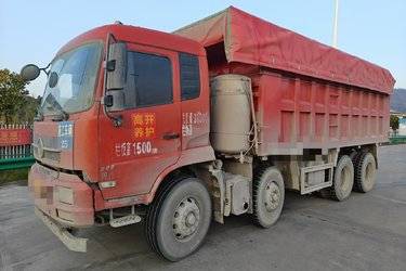 二手东风商用车 天锦重卡 280马力 8X4 6.2米自卸车(国五) 前四后八 玉柴二手自卸车 黄牌图片