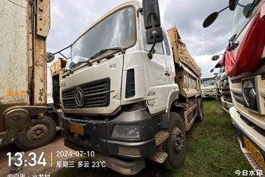 二手东风商用车 大力神重卡 350马力 6X4 5.4米自卸车(国五) 后八轮 雷诺二手自卸车 黄牌