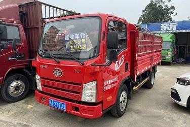 二手解放 虎VR 110马力 3.7米单排仓栅式轻卡(国五) 单桥 全柴二手载货车 蓝牌图片