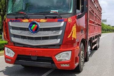 二手福田 欧曼EST 6系重卡 西南版 460马力 8X4 9.45米仓栅式载货车(国五) 前四后八 康明斯二手载货车 黄牌图片
